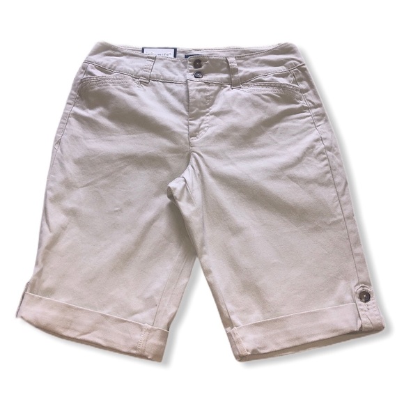 Charter Club Tummy Control Chino Shorts - Picture 4 of 8